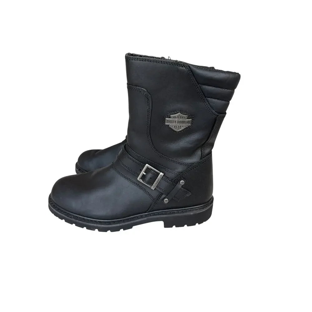 Harley Davidson Men's Black Booker Motorcycle Boot Size 13 M